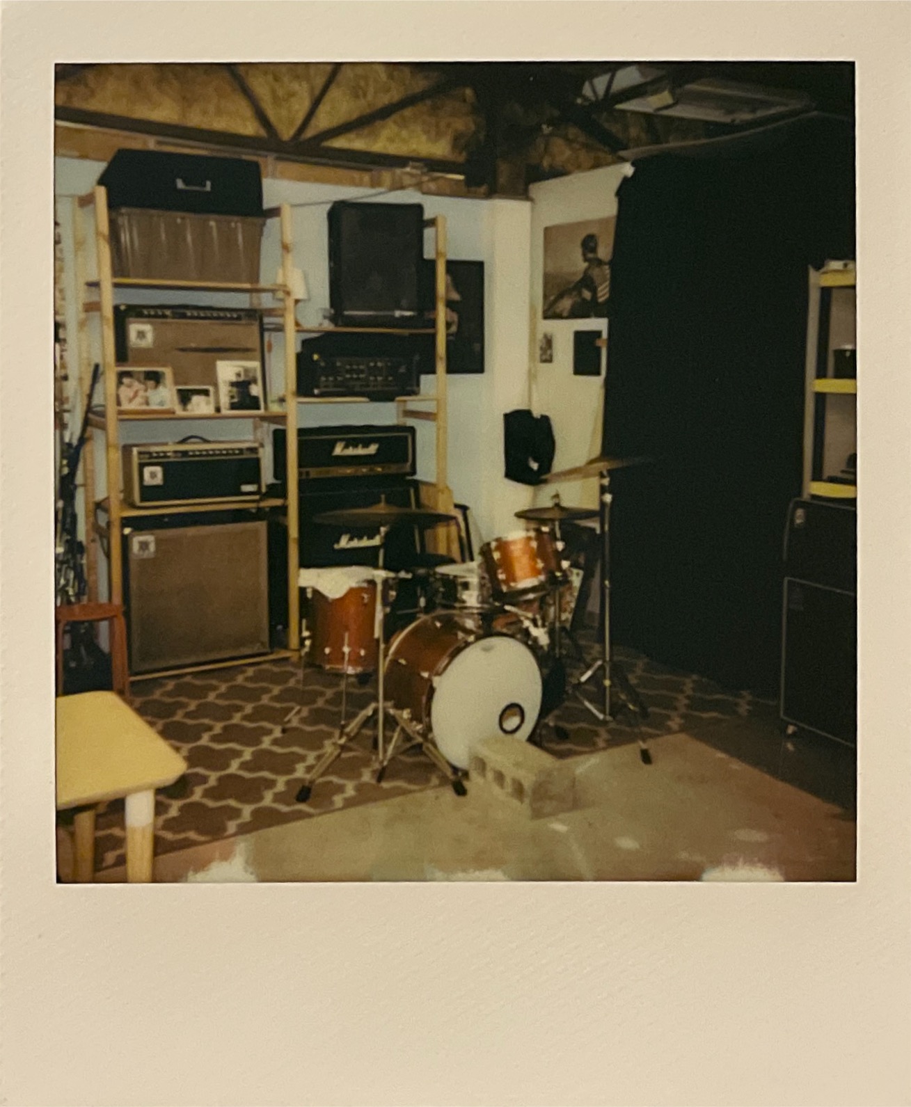 upstairs